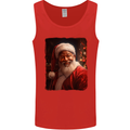Black Santa Claus Christmas Xmas Mens Vest Tank Top Red