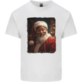 Black Santa's Got Soul Christmas Xmas Mens Cotton T-Shirt Tee Top White