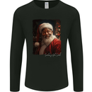 Black Santa's Got Soul Christmas Xmas Mens Long Sleeve T-Shirt Black