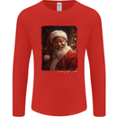 Black Santa's Got Soul Christmas Xmas Mens Long Sleeve T-Shirt Red