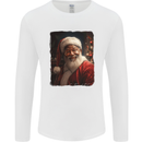 Black Santa's Got Soul Christmas Xmas Mens Long Sleeve T-Shirt White