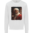Black Santa's Got Soul Christmas Xmas Mens Sweatshirt Jumper White