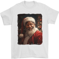 Black Santa's Got Soul Christmas Xmas Mens T-Shirt 100% Cotton White
