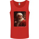 Black Santa's Got Soul Christmas Xmas Mens Vest Tank Top Red