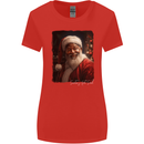 Black Santa's Got Soul Christmas Xmas Womens Wider Cut T-Shirt Red