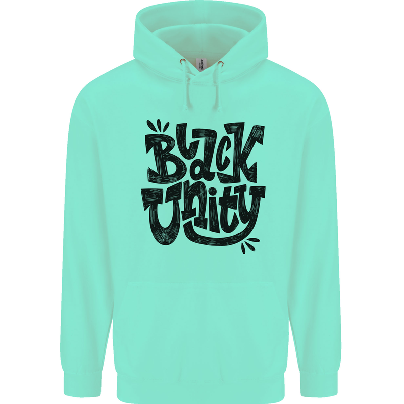 Black Unity Black Lives Matter Juneteenth Childrens Kids Hoodie Peppermint