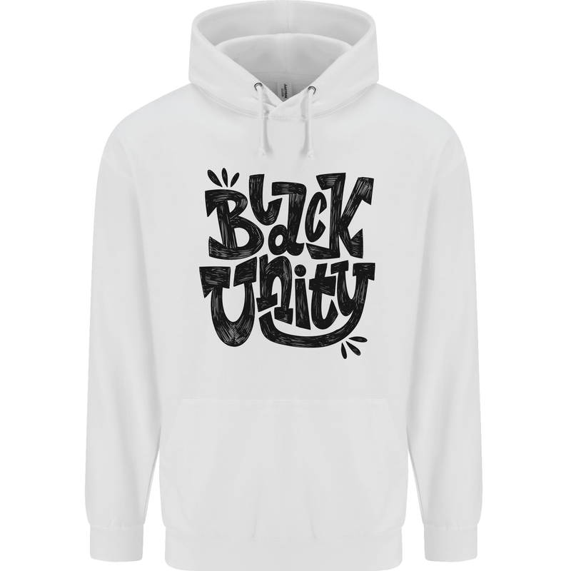 Black Unity Black Lives Matter Juneteenth Childrens Kids Hoodie White