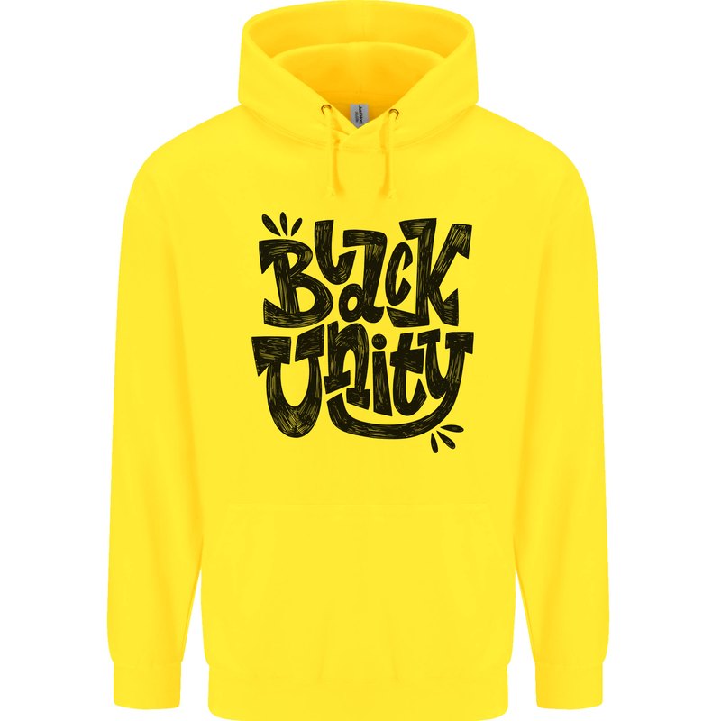 Black Unity Black Lives Matter Juneteenth Childrens Kids Hoodie Yellow