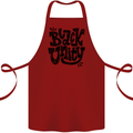 Black Unity Black Lives Matter Juneteenth Cotton Apron 100% Organic Maroon