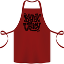 Black Unity Black Lives Matter Juneteenth Cotton Apron 100% Organic Maroon