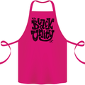 Black Unity Black Lives Matter Juneteenth Cotton Apron 100% Organic Pink