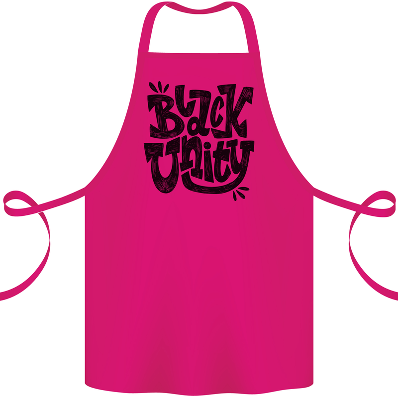 Black Unity Black Lives Matter Juneteenth Cotton Apron 100% Organic Pink