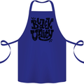 Black Unity Black Lives Matter Juneteenth Cotton Apron 100% Organic Royal Blue