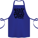 Black Unity Black Lives Matter Juneteenth Cotton Apron 100% Organic Royal Blue