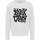 Black Unity Black Lives Matter Juneteenth Kids Sweatshirt Jumper White