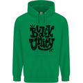 Black Unity Black Lives Matter Juneteenth Mens 80% Cotton Hoodie Irish Green