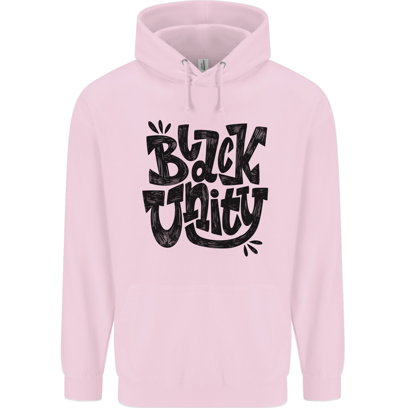 Black Unity Black Lives Matter Juneteenth Mens 80% Cotton Hoodie Light Pink