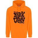 Black Unity Black Lives Matter Juneteenth Mens 80% Cotton Hoodie Orange