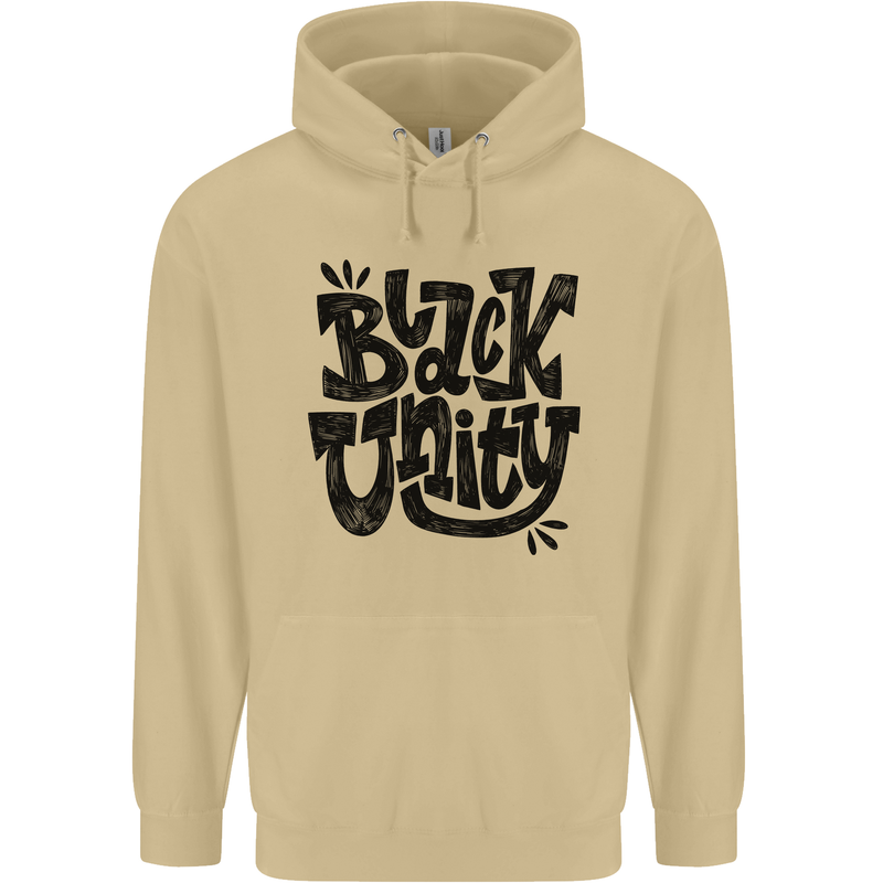 Black Unity Black Lives Matter Juneteenth Mens 80% Cotton Hoodie Sand