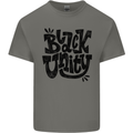 Black Unity Black Lives Matter Juneteenth Mens Cotton T-Shirt Tee Top Charcoal