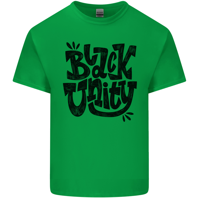 Black Unity Black Lives Matter Juneteenth Mens Cotton T-Shirt Tee Top Irish Green