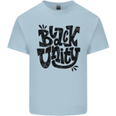 Black Unity Black Lives Matter Juneteenth Mens Cotton T-Shirt Tee Top Light Blue