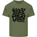 Black Unity Black Lives Matter Juneteenth Mens Cotton T-Shirt Tee Top Military Green