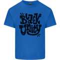 Black Unity Black Lives Matter Juneteenth Mens Cotton T-Shirt Tee Top Royal Blue