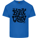 Black Unity Black Lives Matter Juneteenth Mens Cotton T-Shirt Tee Top Royal Blue