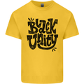 Black Unity Black Lives Matter Juneteenth Mens Cotton T-Shirt Tee Top Yellow