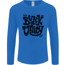 Black Unity Black Lives Matter Juneteenth Mens Long Sleeve T-Shirt Royal Blue
