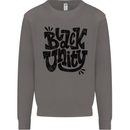 Black Unity Black Lives Matter Juneteenth Mens Sweatshirt Jumper Charcoal