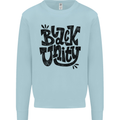 Black Unity Black Lives Matter Juneteenth Mens Sweatshirt Jumper Light Blue