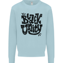 Black Unity Black Lives Matter Juneteenth Mens Sweatshirt Jumper Light Blue