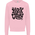 Black Unity Black Lives Matter Juneteenth Mens Sweatshirt Jumper Light Pink