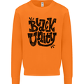 Black Unity Black Lives Matter Juneteenth Mens Sweatshirt Jumper Orange