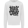 Black Unity Black Lives Matter Juneteenth Mens Sweatshirt Jumper White