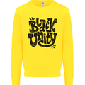 Black Unity Black Lives Matter Juneteenth Mens Sweatshirt Jumper Yellow