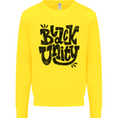 Black Unity Black Lives Matter Juneteenth Mens Sweatshirt Jumper Yellow