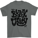 Black Unity Black Lives Matter Juneteenth Mens T-Shirt 100% Cotton Charcoal