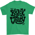 Black Unity Black Lives Matter Juneteenth Mens T-Shirt 100% Cotton Irish Green