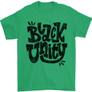 Black Unity Black Lives Matter Juneteenth Mens T-Shirt 100% Cotton Irish Green