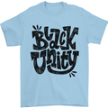Black Unity Black Lives Matter Juneteenth Mens T-Shirt 100% Cotton Light Blue