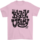 Black Unity Black Lives Matter Juneteenth Mens T-Shirt 100% Cotton Light Pink