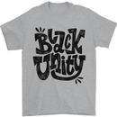 Black Unity Black Lives Matter Juneteenth Mens T-Shirt 100% Cotton Sports Grey