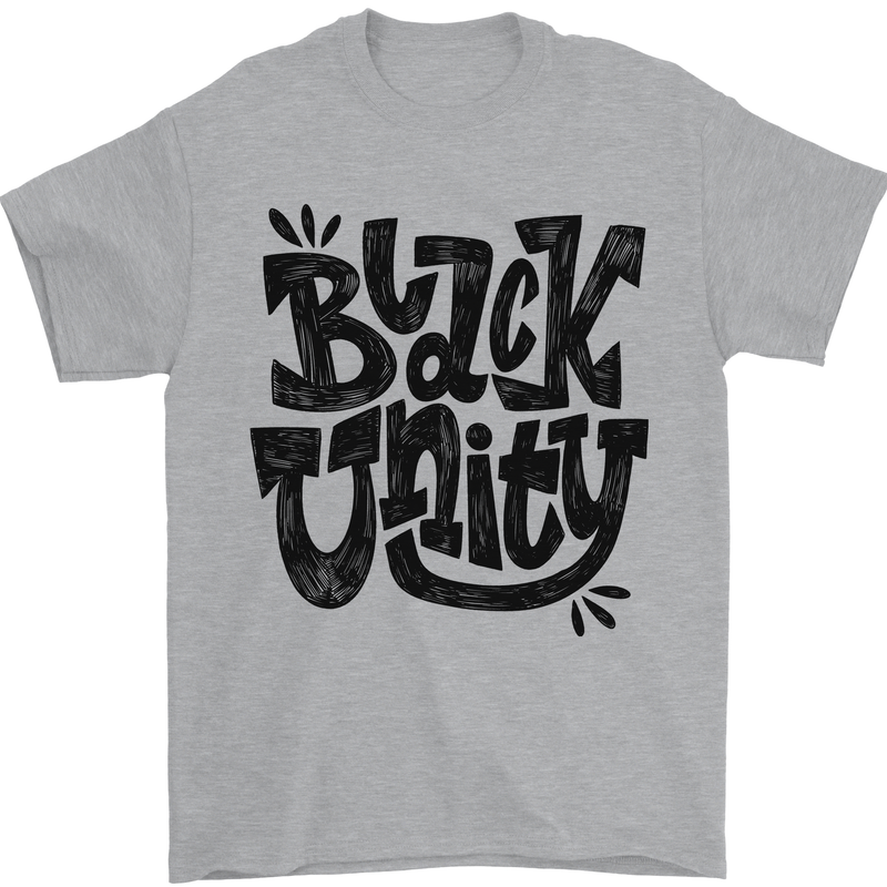 Black Unity Black Lives Matter Juneteenth Mens T-Shirt 100% Cotton Sports Grey