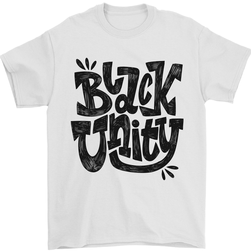 Black Unity Black Lives Matter Juneteenth Mens T-Shirt 100% Cotton White