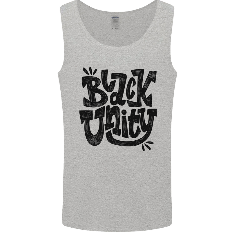 Black Unity Black Lives Matter Juneteenth Mens Vest Tank Top Sports Grey