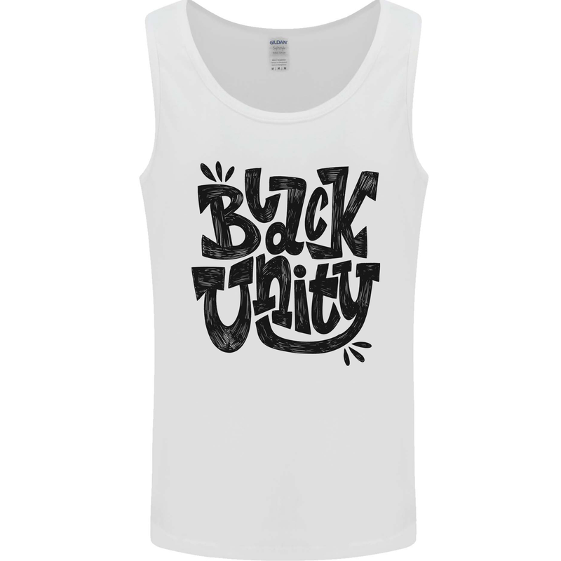 Black Unity Black Lives Matter Juneteenth Mens Vest Tank Top White