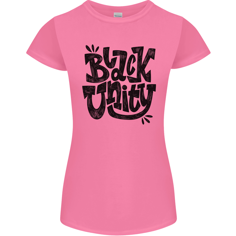 Black Unity Black Lives Matter Juneteenth Womens Petite Cut T-Shirt Azalea